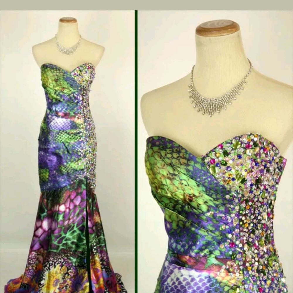 Jovani mermaid corset sequins